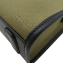 バリー BALLY アークル ARKLE 6306630 カーキXブラック キャンバス カーフ ショルダーバッグ シルバー金具 新品 未使用 緑 黒