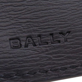 バリー BALLY クロッシング 6304558 ネイビー レザー 二つ折り財布 シルバー金具 紺 コンパクト