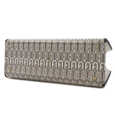 フルラ FURLA オポチュニティラージ WB00255A0459B4K00 トニーバレリーナピンクベージュ レザー ジャガード トートバッグ ゴールド金具 黒 アイボリー