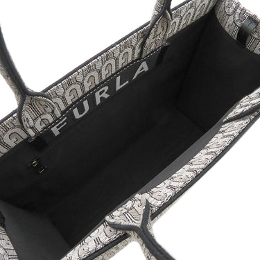 フルラ FURLA オポチュニティラージ WB00255A0459B4K00 トニーバレリーナピンクベージュ レザー ジャガード トートバッグ ゴールド金具 黒 アイボリー