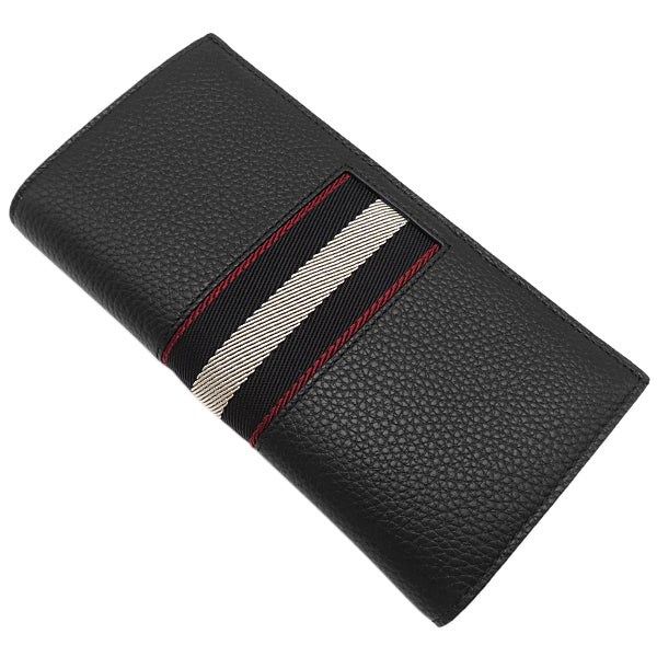 バリー BALLY バリロ BALIRO 6306283 ブラック レザー 長財布 シルバー 
