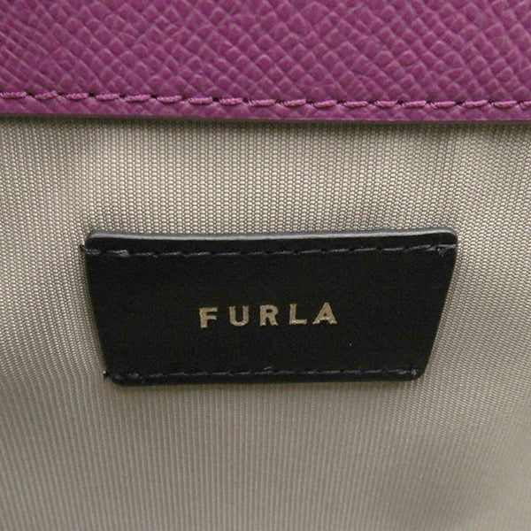 フルラ FURLA キャンバストート WB01398 BX0707 3048S ベージュ(TONI)Xパープル キャンバス レザー ハンドバッグ ゴールド金具 紫 新品 未使用