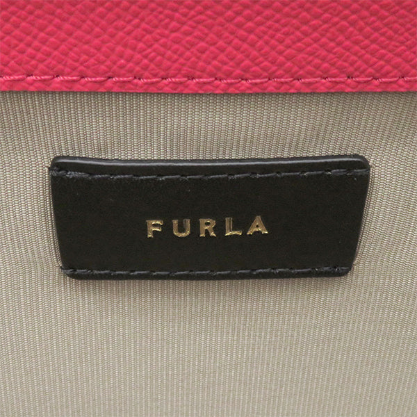 フルラ FURLA キャンバストート WB01398 BX0707 3051S ベージュ(TONI)Xピンク キャンバス レザー ハンドバッグ ゴールド金具