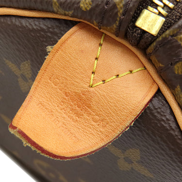 ルイヴィトン LOUIS VUITTON スピーディ 25 M41109 モノグラム モノグラムキャンバス ハンドバッグ ゴールド金具 茶 鍵・パドロック欠品