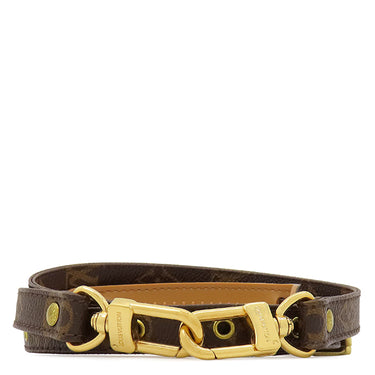 ルイヴィトン LOUIS VUITTON モノグラム ショルダーストラップ モノグラム モノグラムキャンバス ショルダーストラップ ゴールド金具 茶 約119cm