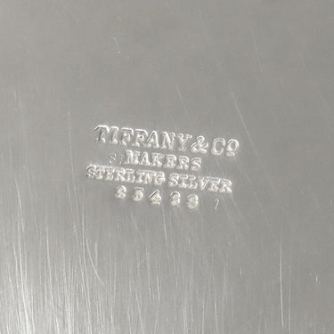 ティファニー Tiffany & Co プレート シルバー スターリングシルバー 食器 SV925 お盆 トレイ トレー 皿 大皿 丸型 足つき