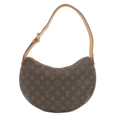 ルイヴィトン LOUIS VUITTON クロワッサン MM M51512 モノグラム モノグラムキャンバス ショルダーバッグ ゴールド金具 茶 肩掛け ワンショルダー