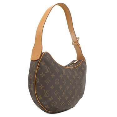 ルイヴィトン LOUIS VUITTON クロワッサン MM M51512 モノグラム モノグラムキャンバス ショルダーバッグ ゴールド金具 茶 肩掛け ワンショルダー