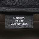 エルメス HERMES カヴール ブラック エバーカラー トワルアッシュ ポーチ シルバー金具 黒 ナチュラル クラッチバッグ