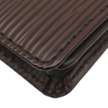 ルイヴィトン LOUIS VUITTON ポルト カルト クレディ M6321D モカ エピレザー 長財布 茶 二つ折り