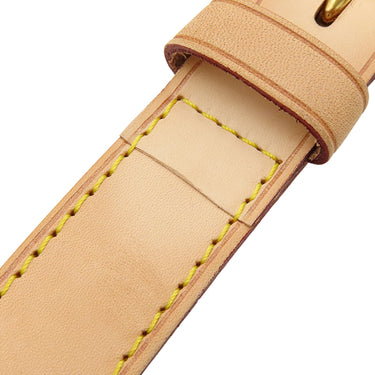 ルイヴィトン LOUIS VUITTON ヌメ革 ストラップ 99.5cm ナチュラル ヌメ革 ショルダーストラップ ゴールド金具 バッグ用ストラップ ショルダー 調節可能