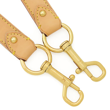 ルイヴィトン LOUIS VUITTON ヌメ革 ストラップ 99.5cm ナチュラル ヌメ革 ショルダーストラップ ゴールド金具 バッグ用ストラップ ショルダー 調節可能
