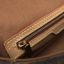 ルイヴィトン LOUIS VUITTON ミニ ルーピング M51147 モノグラム モノグラムキャンバス ハンドバッグ ゴールド金具 茶 ワンショルダーバッグ
