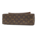 ルイヴィトン LOUIS VUITTON ミニ ルーピング M51147 モノグラム モノグラムキャンバス ハンドバッグ ゴールド金具 茶 ワンショルダーバッグ