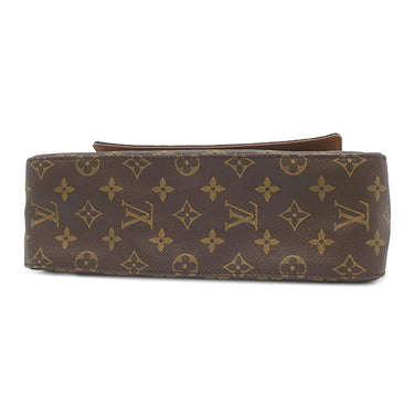 ルイヴィトン LOUIS VUITTON ミニ ルーピング M51147 モノグラム モノグラムキャンバス ハンドバッグ ゴールド金具 茶 ワンショルダーバッグ