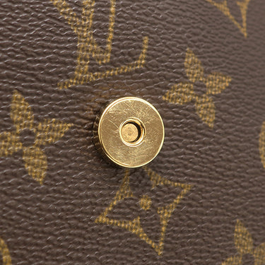 ルイヴィトン LOUIS VUITTON ミニ ルーピング M51147 モノグラム モノグラムキャンバス ハンドバッグ ゴールド金具 茶 ワンショルダーバッグ