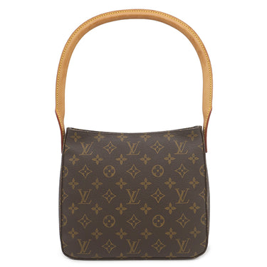 ルイヴィトン LOUIS VUITTON ルーピング MM M51146 モノグラム モノグラムキャンバス ハンドバッグ ゴールド金具 茶 ワンハンドル