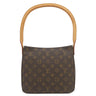 ルイヴィトン LOUIS VUITTON ルーピング MM M51146 モノグラム モノグラムキャンバス ハンドバッグ ゴールド金具 茶 ワンハンドル
