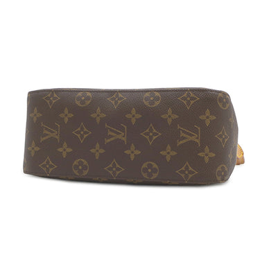 ルイヴィトン LOUIS VUITTON ルーピング MM M51146 モノグラム モノグラムキャンバス ハンドバッグ ゴールド金具 茶 ワンハンドル