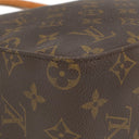 ルイヴィトン LOUIS VUITTON ルーピング MM M51146 モノグラム モノグラムキャンバス ハンドバッグ ゴールド金具 茶 ワンハンドル