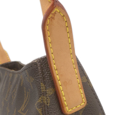 ルイヴィトン LOUIS VUITTON ルーピング MM M51146 モノグラム モノグラムキャンバス ハンドバッグ ゴールド金具 茶 ワンハンドル