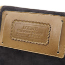 ロエベ LOEWE ベルトバッグ ブラック×ブラウン スウェード ウエストバッグ ゴールド金具 ボディバッグ ポーチ 黒