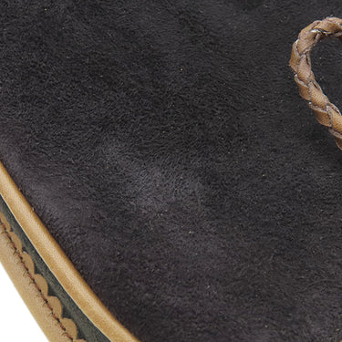 ロエベ LOEWE ベルトバッグ ブラック×ブラウン スウェード ウエストバッグ ゴールド金具 ボディバッグ ポーチ 黒