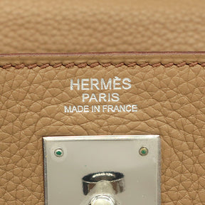 エルメス HERMES ケリー32 内縫い タバックキャメル トリヨンクレマンス 2WAYバッグ シルバー金具 茶 ショルダー