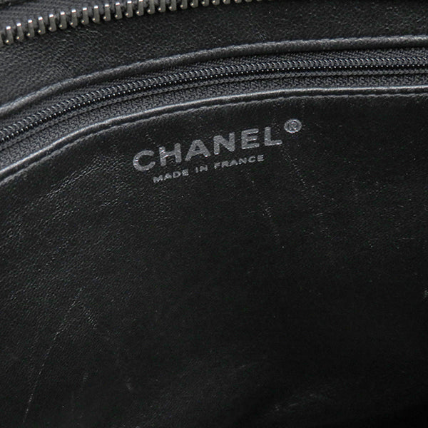 シャネル CHANEL 復刻トート ブラック キャビアスキン トートバッグ シルバー金具 黒 ココマーク ショルダーバッグ 肩掛け