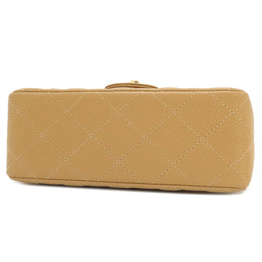 シャネル CHANEL ミニマトラッセ A01115 ベージュ キャビアスキン ショルダーバッグ ゴールド金具 チェーンショルダー ココマーク