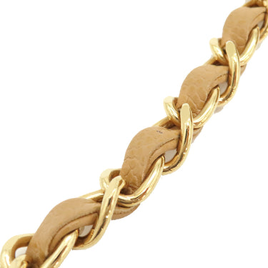 シャネル CHANEL ミニマトラッセ A01115 ベージュ キャビアスキン ショルダーバッグ ゴールド金具 チェーンショルダー ココマーク