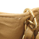 シャネル CHANEL ミニマトラッセ A01115 ベージュ キャビアスキン ショルダーバッグ ゴールド金具 チェーンショルダー ココマーク