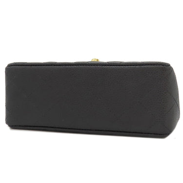 シャネル CHANEL ミニマトラッセ A01115 ブラック キャビアスキン ショルダーバッグ ゴールド金具 チェーンショルダー ココマーク 黒