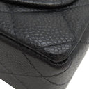 シャネル CHANEL ミニマトラッセ A01115 ブラック キャビアスキン ショルダーバッグ ゴールド金具 チェーンショルダー ココマーク 黒