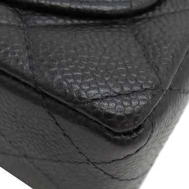 シャネル CHANEL ミニマトラッセ A01115 ブラック キャビアスキン ショルダーバッグ ゴールド金具 チェーンショルダー ココマーク 黒