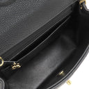 シャネル CHANEL ミニマトラッセ A01115 ブラック キャビアスキン ショルダーバッグ ゴールド金具 チェーンショルダー ココマーク 黒