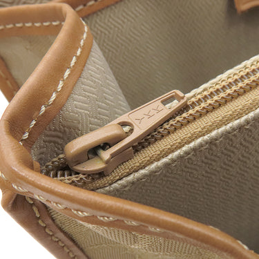 クリスチャン・ディオール Christian Dior トロッター 2way ハンドバッグ ベージュ キャンバス レザー 2WAYバッグ ゴールド金具 茶 ハンドバッグ ショルダー