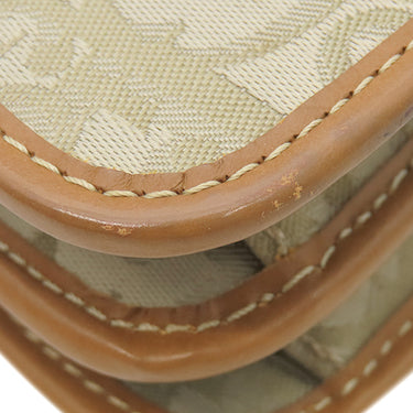 クリスチャン・ディオール Christian Dior トロッター 2way ハンドバッグ ベージュ キャンバス レザー 2WAYバッグ ゴールド金具 茶 ハンドバッグ ショルダー