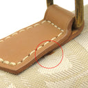 クリスチャン・ディオール Christian Dior トロッター 2way ハンドバッグ ベージュ キャンバス レザー 2WAYバッグ ゴールド金具 茶 ハンドバッグ ショルダー