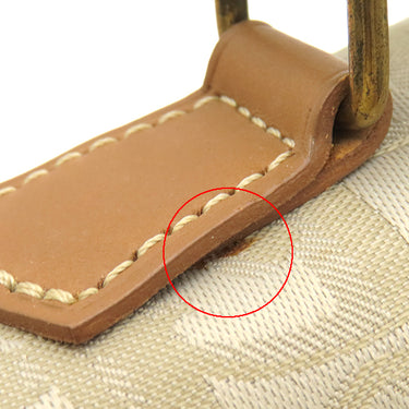 クリスチャン・ディオール Christian Dior トロッター 2way ハンドバッグ ベージュ キャンバス レザー 2WAYバッグ ゴールド金具 茶 ハンドバッグ ショルダー