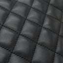 シャネル CHANEL カンボンライン A25169 ブラック レザー エナメル トートバッグ シルバー金具 黒 ピンク キルティング ココマーク