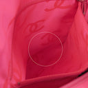 シャネル CHANEL カンボンライン ミディアム A25167 ブラック レザー エナメル トートバッグ シルバー金具 黒 ピンク キルティング ココマーク