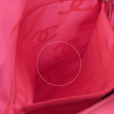 シャネル CHANEL カンボンライン ミディアム A25167 ブラック レザー エナメル トートバッグ シルバー金具 黒 ピンク キルティング ココマーク