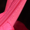 シャネル CHANEL カンボンライン ミディアム A25167 ブラック レザー エナメル トートバッグ シルバー金具 黒 ピンク キルティング ココマーク