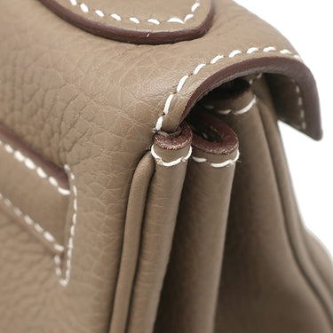 エルメス HERMES ケリー28 内縫い エトゥープ トゴ 2WAYバッグ シルバー金具 グレージュ ハンドバッグ ショルダー