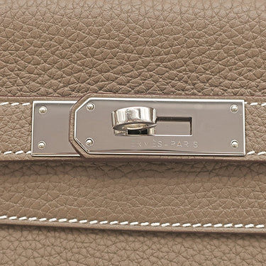 エルメス HERMES ケリー28 内縫い エトゥープ トゴ 2WAYバッグ シルバー金具 グレージュ ハンドバッグ ショルダー