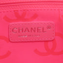 シャネル CHANEL カンボンライン A25169 ブラック レザー エナメル トートバッグ シルバー金具 黒 ピンク キルティング ココマーク