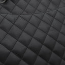 シャネル CHANEL カンボンライン A25169 ブラック レザー エナメル トートバッグ シルバー金具 黒 ピンク キルティング ココマーク