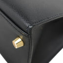 エルメス HERMES ケリー28 外縫い ブラック ヴォーエプソン 2WAYバッグ ゴールド金具 黒 ハンドバッグ ショルダー