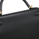 エルメス HERMES ケリー28 外縫い ブラック ヴォーエプソン 2WAYバッグ ゴールド金具 黒 ハンドバッグ ショルダー